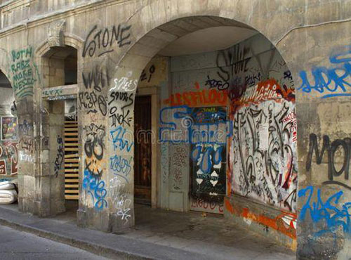 antigraf graffiti pour mur béton